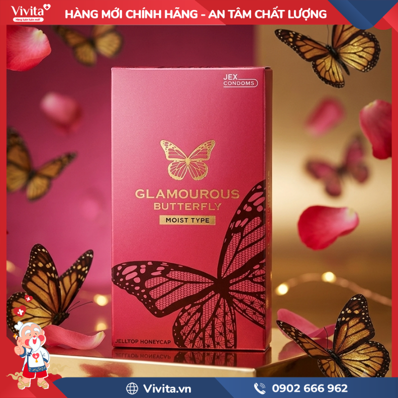 Thành phần của Bao cao su Glamourous Butterfly Moist Type Jex