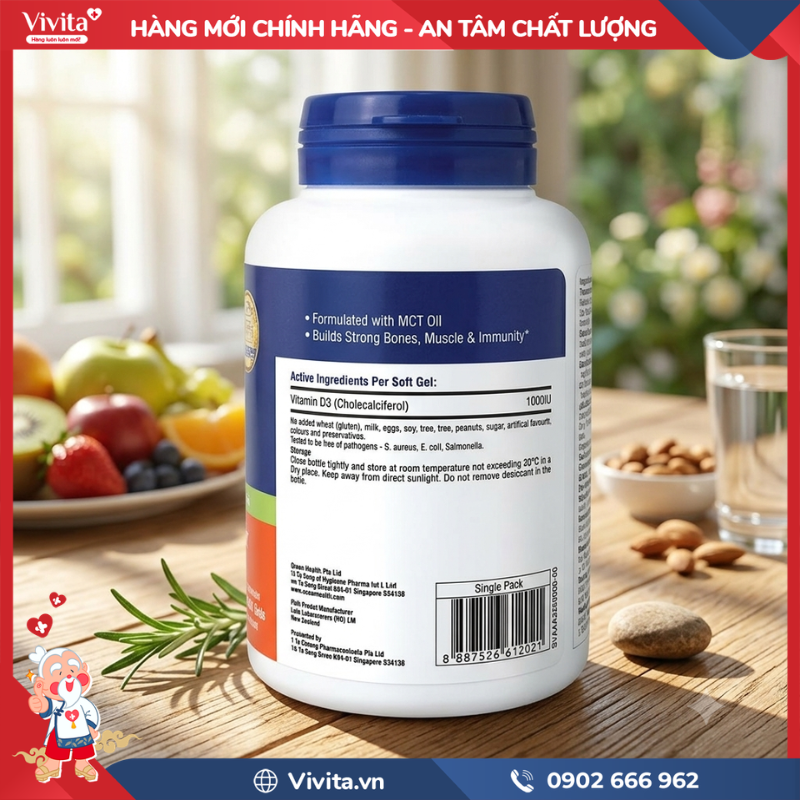 Ocean Health Vitamin D3 1000IU là gì