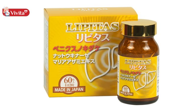 Viên uống hỗ trợ giảm mỡ, cholesterol và triglyceride trong máu Lipitas Jpanwell
