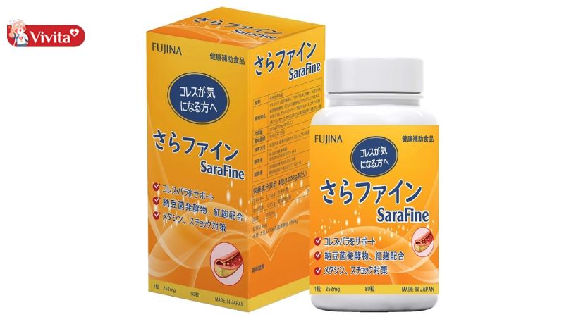 Viên uống hỗ trợ ổn định mỡ máu Sarafine