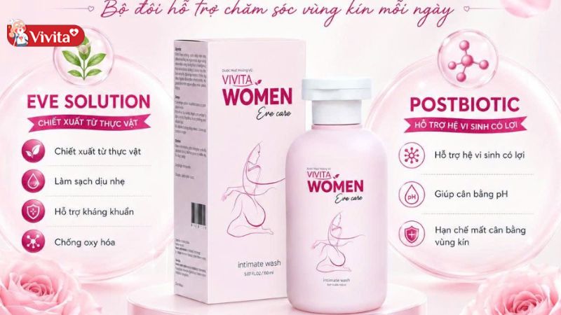 Dung dịch vệ sinh VIVITA WOMEN được đánh giá cao về hiệu quả sử dụng