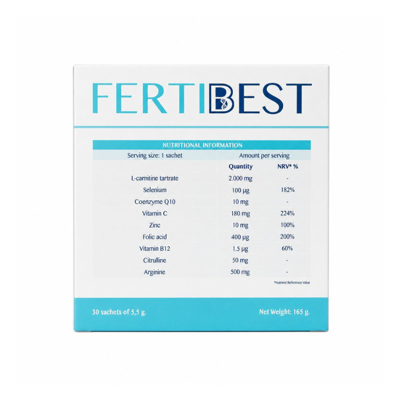 Fertibest của Ý hỗ trợ sức khỏe sinh sản nam giới, bổ sung dưỡng chất giúp cải thiện chất lượng tinh trùng (Hộp 30 gói)