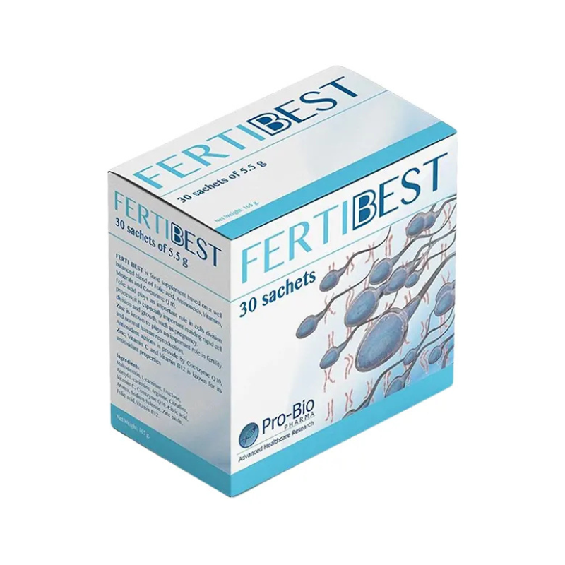 Fertibest của Ý hỗ trợ sức khỏe sinh sản nam giới, bổ sung dưỡng chất giúp cải thiện chất lượng tinh trùng (Hộp 30 gói)