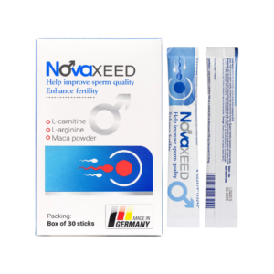 Bột pha uống Novaxeed của Đức hỗ trợ sức khỏe sinh sản nam giới, hỗ trợ cải thiện chất lượng và khả năng vận động của tinh trùng (Hộp 16 gói)