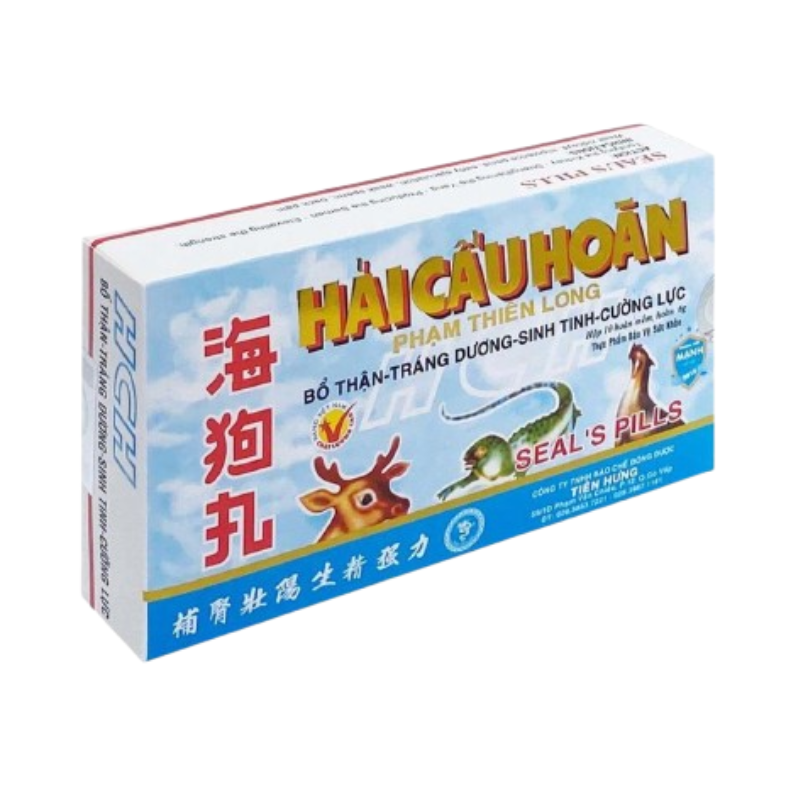 Hải Cẩu Hoàn Phạm Thiên Long hỗ trợ bổ thận, tráng dương và chăm sóc sức khỏe sinh lý nam giới (Hộp 10 viên)