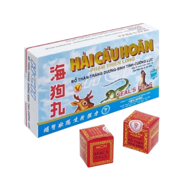 Hải Cẩu Hoàn Phạm Thiên Long hỗ trợ bổ thận, tráng dương và chăm sóc sức khỏe sinh lý nam giới (Hộp 10 viên)