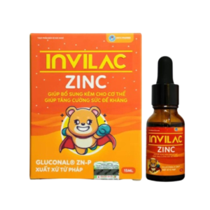 Invilac ZinC giúp bổ sung kẽm cho cơ thể, hỗ trợ nâng cao sức đề kháng (Hộp 15ml)