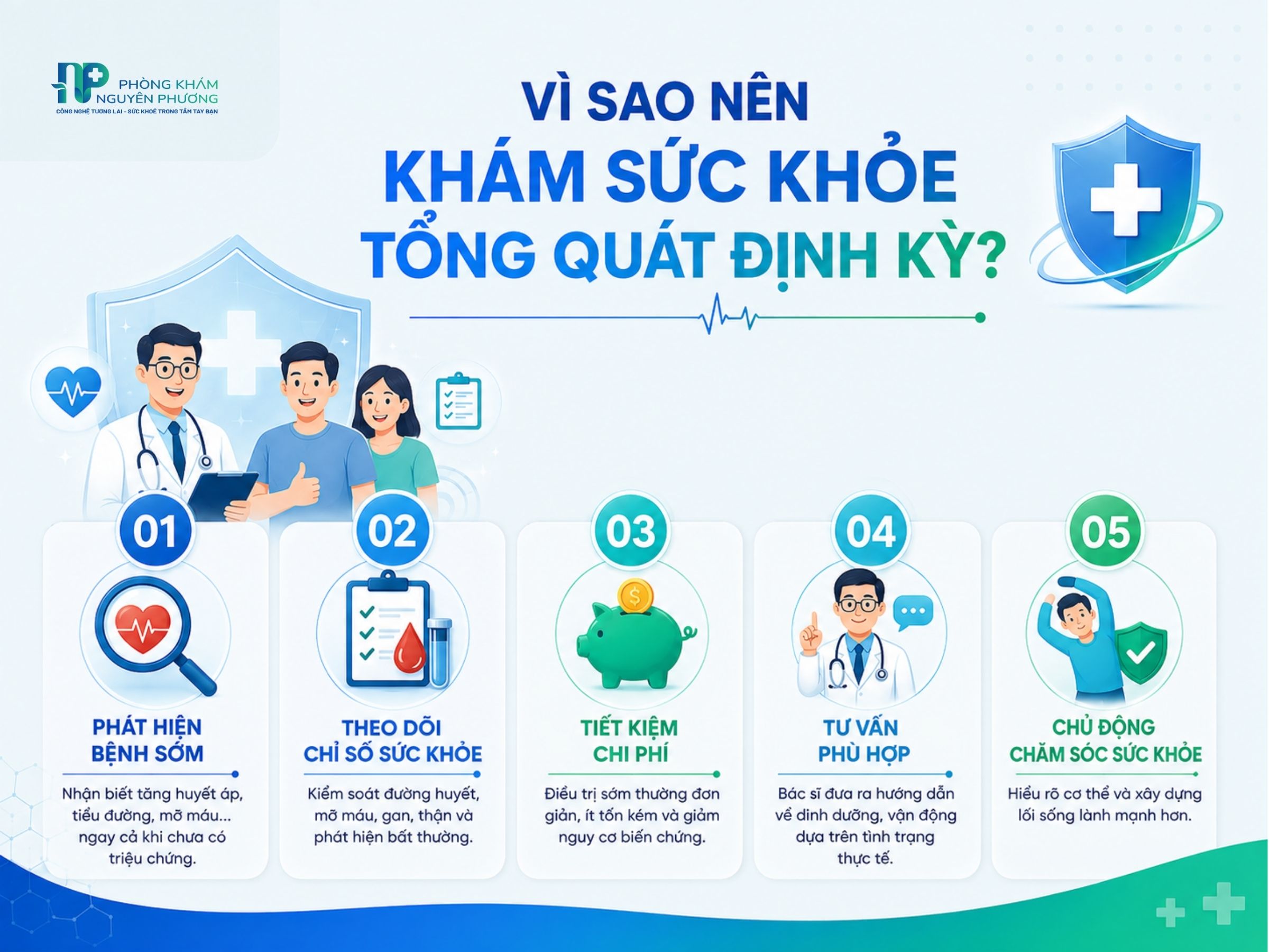 Khám sức khỏe định kỳ giúp phát hiện bệnh sớm và chủ động bảo vệ sức khỏe