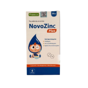 NovoZinc Plus bổ sung kẽm và L-Lysin, hỗ trợ kích thích cảm giác thèm ăn và nâng cao sức đề kháng (Hộp 1 chai 30ml)
