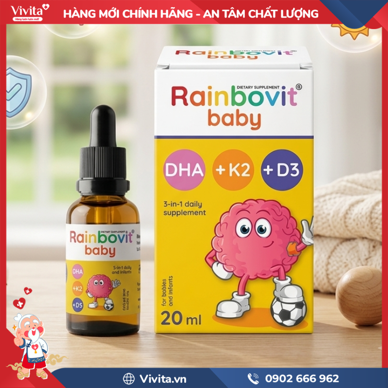 Rainbovit Baby DHA + K2 + D3 là gì