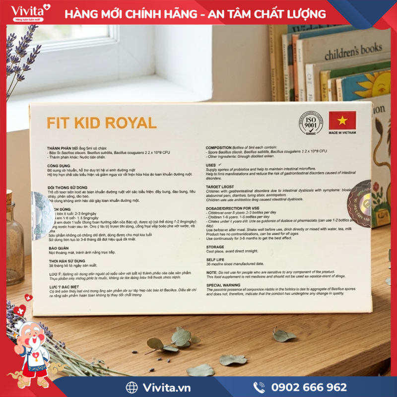 Thành phần của Men tiêu hóa Fit Kid ROYAL