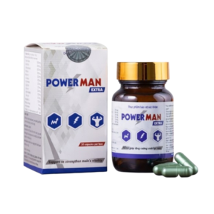 Viên uống Power Man Extra hỗ trợ tăng cường sinh lý nam (Hộp 1 lọ 30 viên)